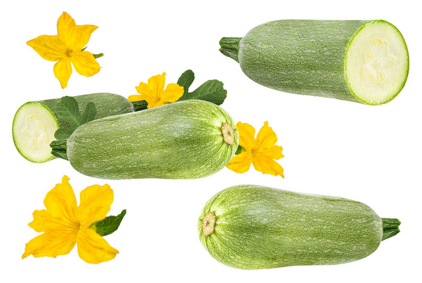 świeże warzywa szpiku na białym tle  - Zdjęcie, obraz