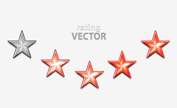 Shiiny vector stars - Vetor, Imagem