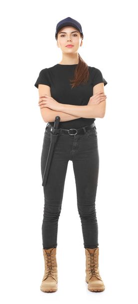 woman in security uniform - Photo, Image