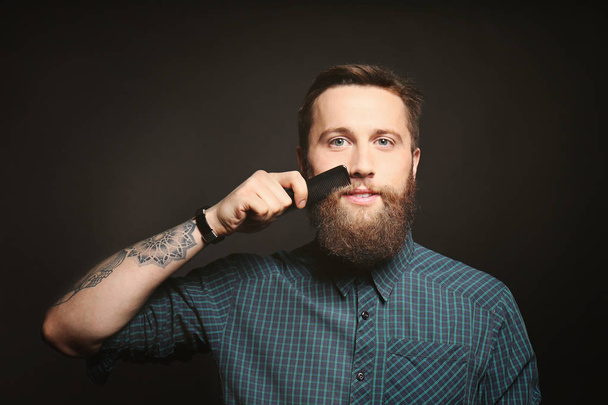 handsome bearded man   - Photo, image