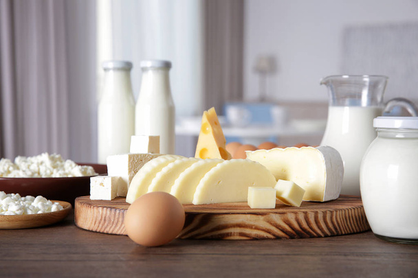 Different dairy products - Foto, Imagen