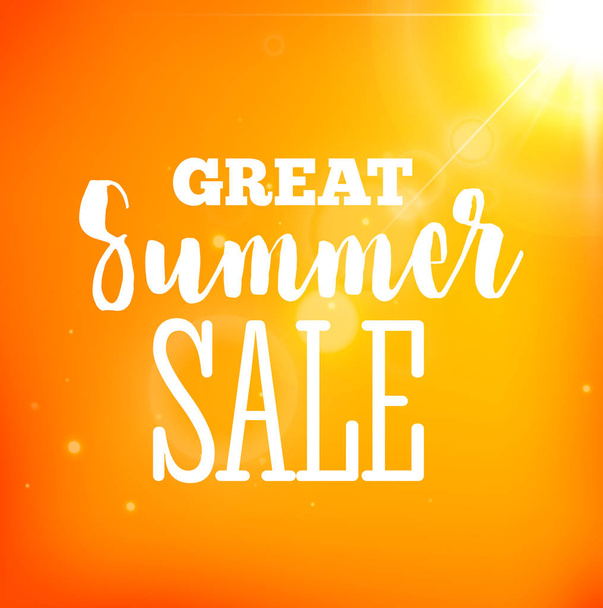 Summer Sale banner. Vector illustration - ベクター画像