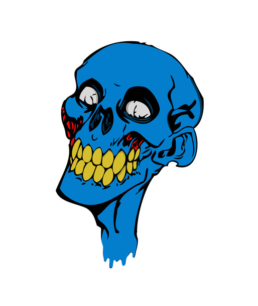 Зомбі обличчя, Хеллоуїн
 - Вектор, зображення