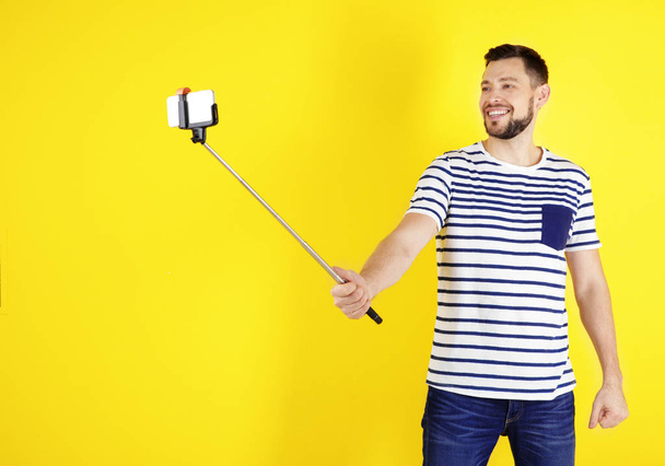 young man taking selfie  - Photo, image