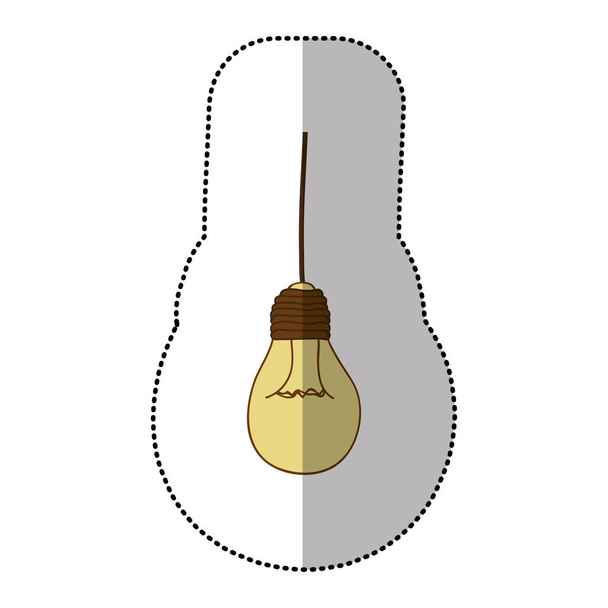 lâmpada pendurada ícone
 - Vetor, Imagem