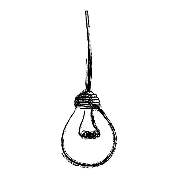light bulb hanging icon - Vector, Image