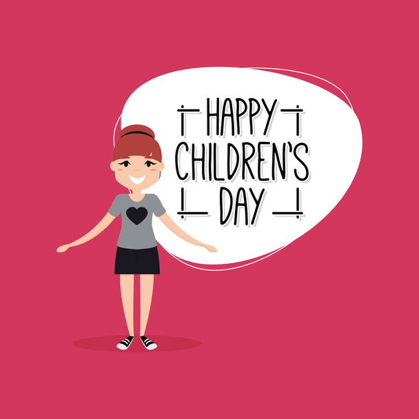 Happy Children day - Вектор,изображение