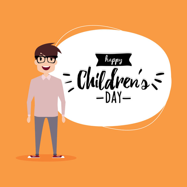 Happy Children day - Vecteur, image
