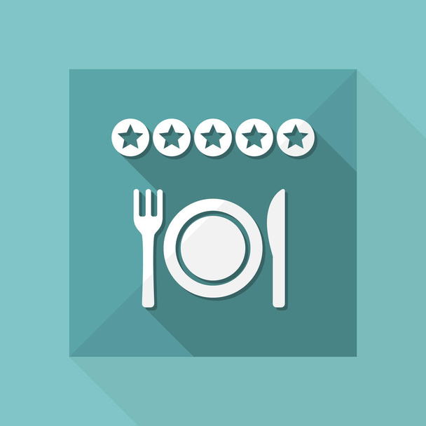 Ikona hodnocení restaurace - Vektor, obrázek