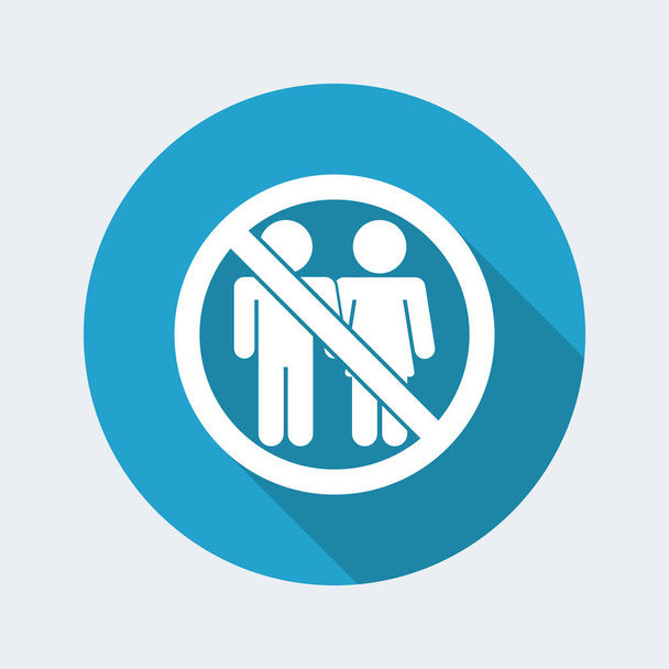 access forbidden for partners icon - Vector, Image
