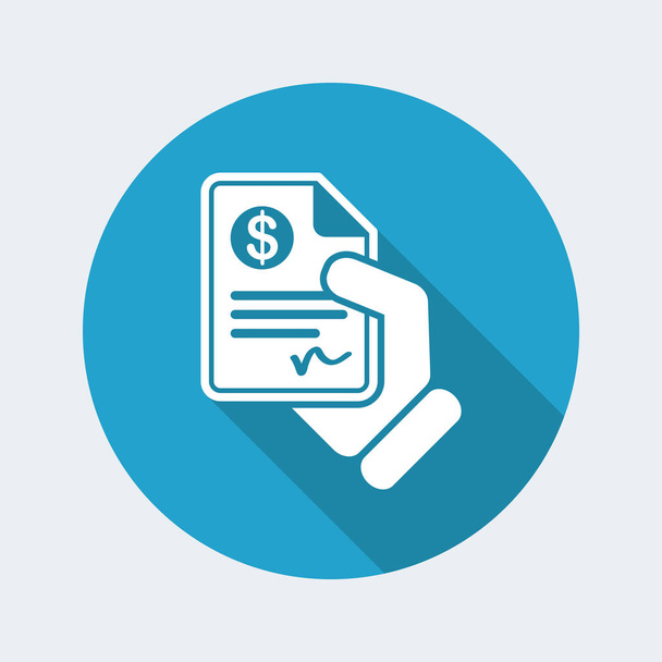 Платежный документ - иконка
 - Вектор,изображение
