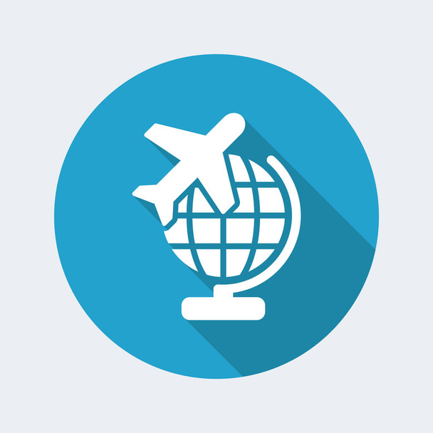 ikona cestování letadlem - Vektor, obrázek