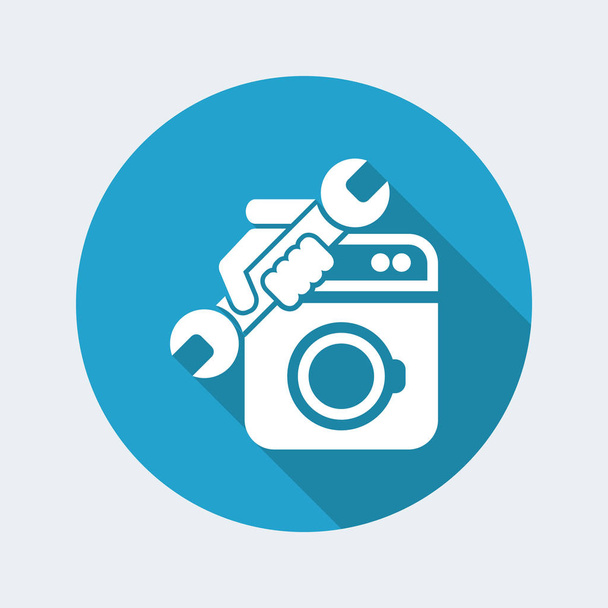 Çamaşır makinesi yardım simgesi - Vektör, Görsel