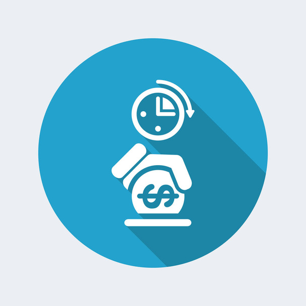 Money time icon - Vector, Image