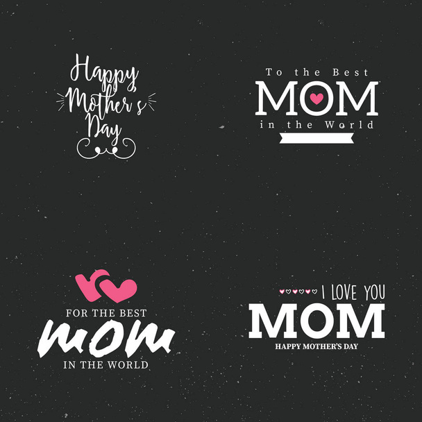 Happy mothers day - Vector, afbeelding