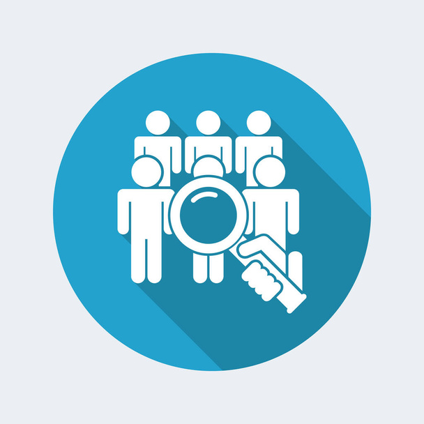 Look for person icon - Vector, Image