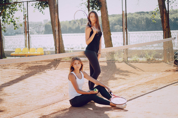 two girls athletes - Photo, image