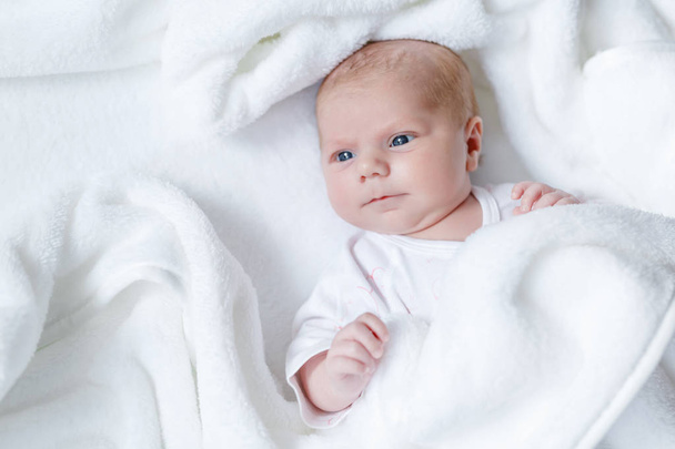 Πορτρέτο του χαριτωμένα αξιολάτρευτο νεογέννητο παιδί - Φωτογραφία, εικόνα