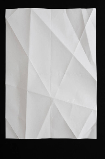 Beyaz kağıt geometrik desen, dokulu arka plan - Fotoğraf, Görsel