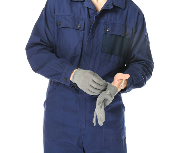 Auto mechanic in uniform  - Zdjęcie, obraz