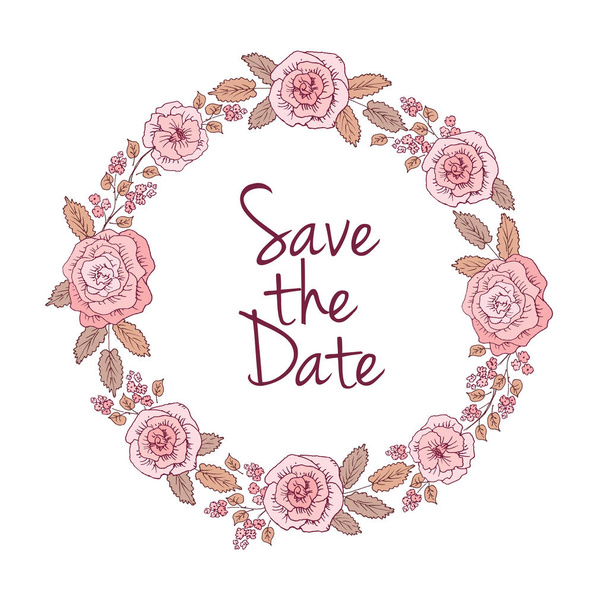 save the date inscription - Vector, Image