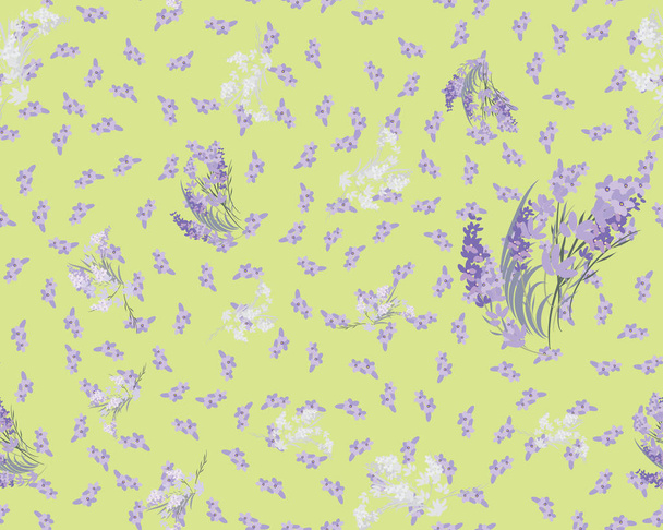 Floral lavender retro vintage background - Vektor, kép
