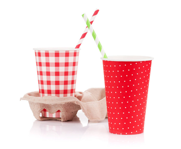 cups with takeaway drinks - Photo, Image