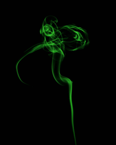Swirl of green smoke - Photo, Image