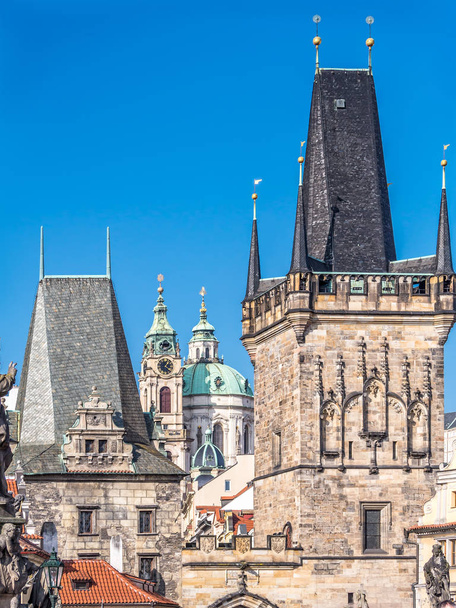 Charles brug toren in Praag - Foto, afbeelding