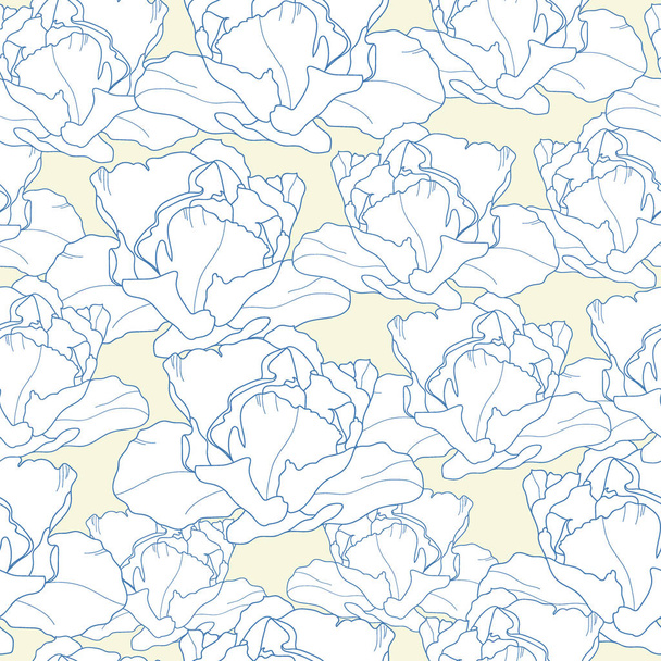Floral seamless pattern. Vector background with flowers. Hand drawn artwork for textiles, fabrics, souvenirs, packaging and greeting cards. - Vektori, kuva