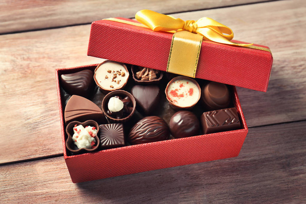 Gift box with delicious candies - Fotó, kép
