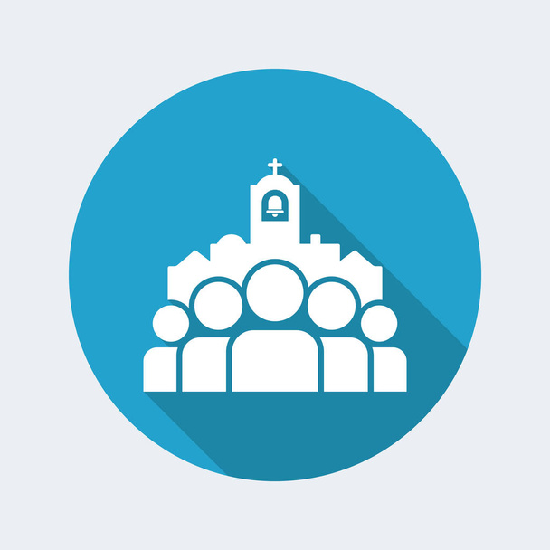 Církevní Společenství ikona - Vektor, obrázek