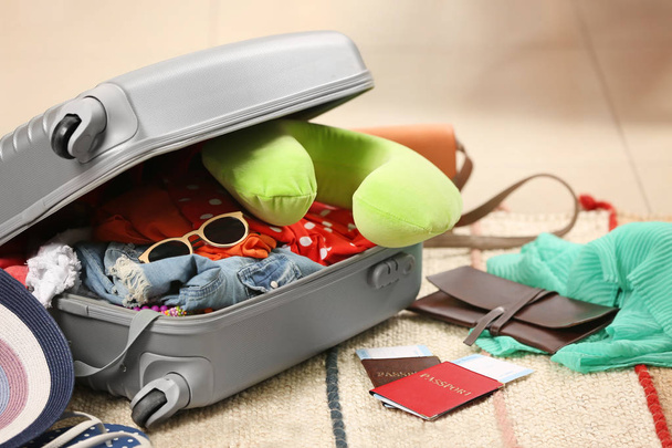Suitcase with different things - Foto, Imagem