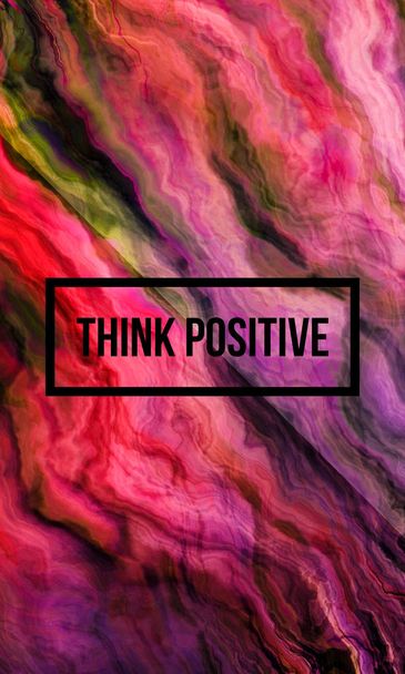  think positive slogan - Foto, Imagem