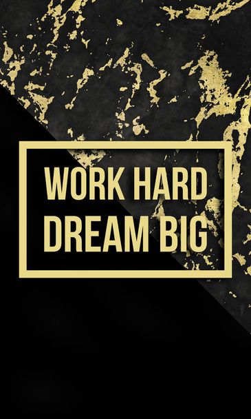  Work hard dream big - Zdjęcie, obraz