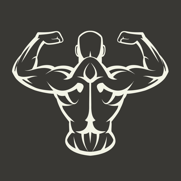 Emblème d'homme athlétique
 - Vecteur, image