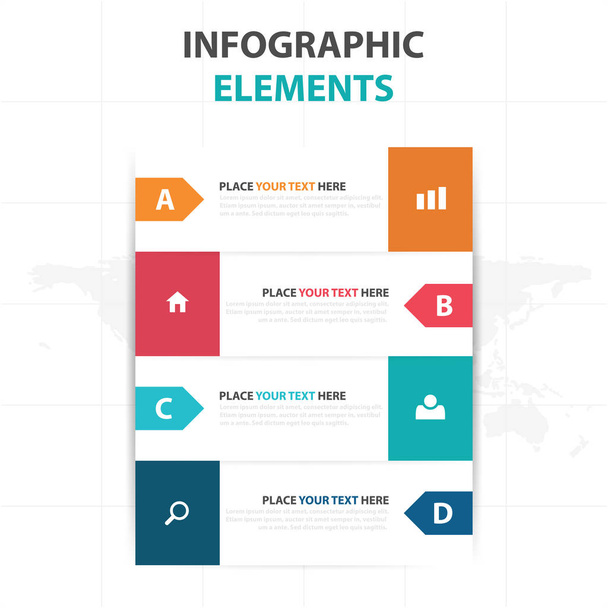 Abstract colorful arrow business timeline Infographics elements, presentation template flat design vector illustration for web design marketing advertising - Vektori, kuva