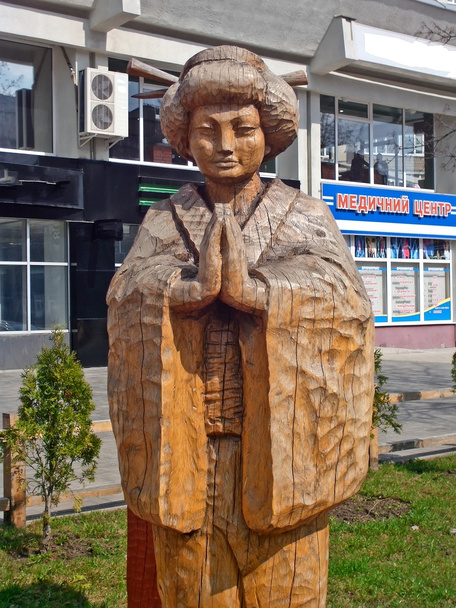 Figurine en bois de femme japonaise
 - Photo, image
