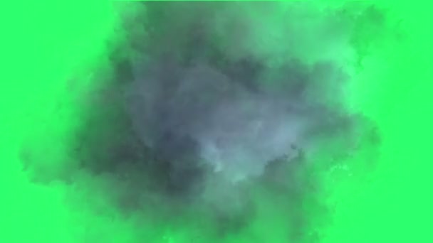Wolken-Effekt auf grünem Bildschirm - Filmmaterial, Video