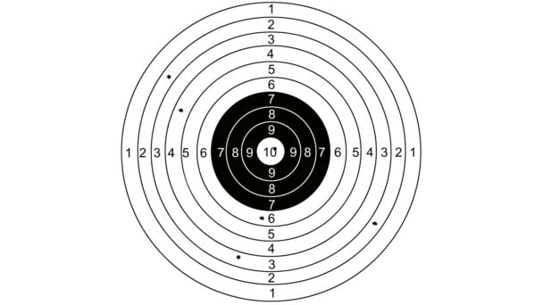 Shooting target with word marketing - Footage, Video