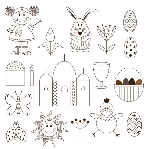 easter objects 2017-02 - Vector, imagen