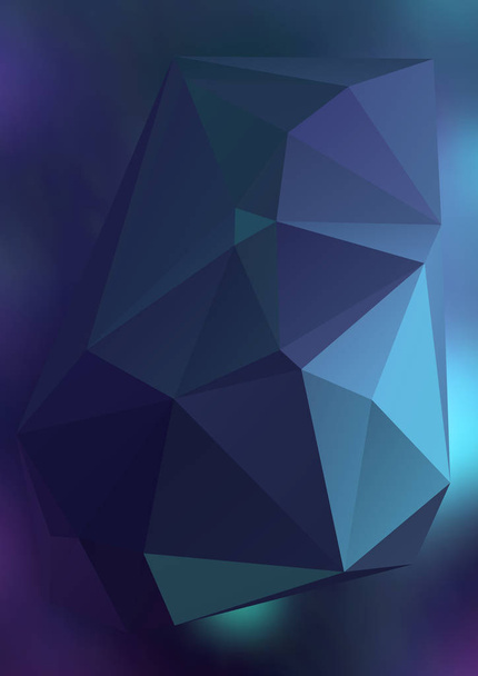 Modern abstract background triangles 3d effect glowing light04 - Vektor, obrázek