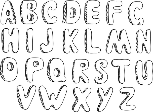 Alphabet for children - Vector, imagen