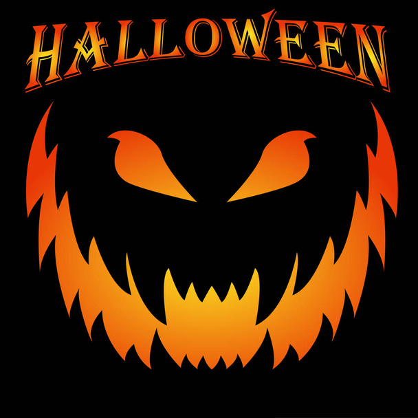 Scary halloween fondo espeluznante sonrisa vector concepto
 - Vector, Imagen