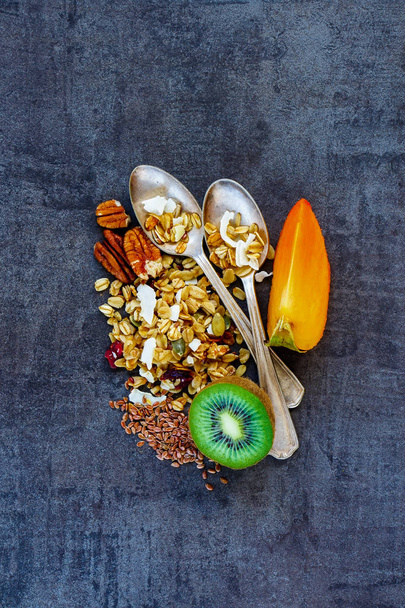 Healthy breakfast ingredients - Foto, imagen