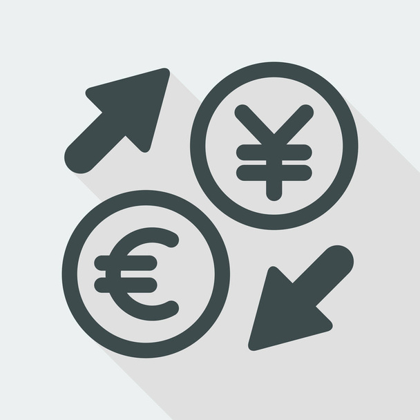 Ikona výměnu cizí měny - Vektor, obrázek