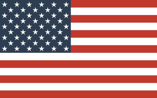 американський прапор Векторні ілюстрації
 - Вектор, зображення