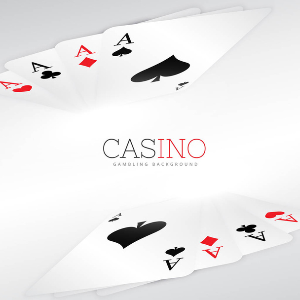 playing cards background design - Διάνυσμα, εικόνα
