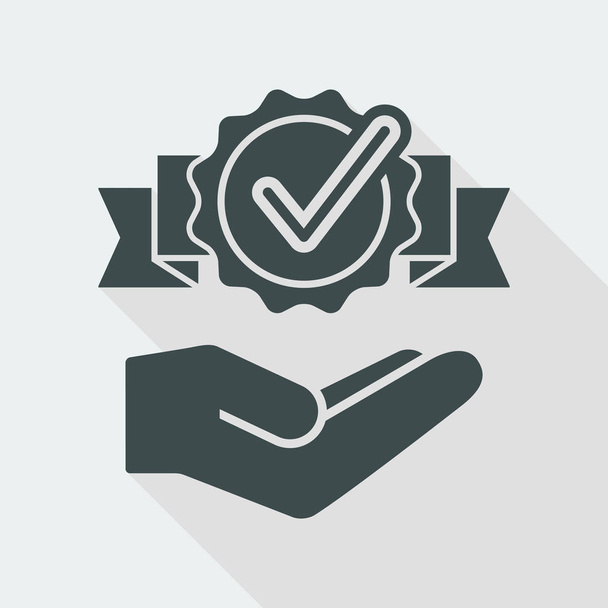 Icono de símbolo de marca de verificación
 - Vector, Imagen