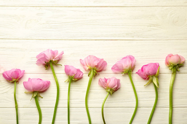 Beautiful fresh ranunculus flowers  - Zdjęcie, obraz